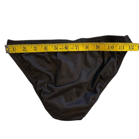 NWT Modus Vivendo "Suede" Low Cut Brief Brown Large - Picture 3 of 5